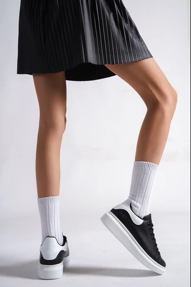 Arimas Beyaz Detaylı Siyah Spor Ayakkabı - 3