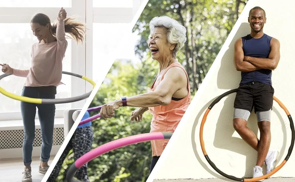 Egzersiz Çemberi Lüks Model 1.2 KG Ağırlıklı 100 cm Bel Bölgesi Spor Aleti Yeşil - 3