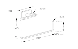 MK Yale Yuvarlak Havluluk Siyah - Resim 2