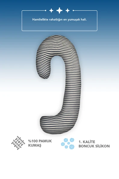 Hamile yastığı,sarılma yastığı aktivite yastığı pamuk kumaş (siyah) - Resim 4