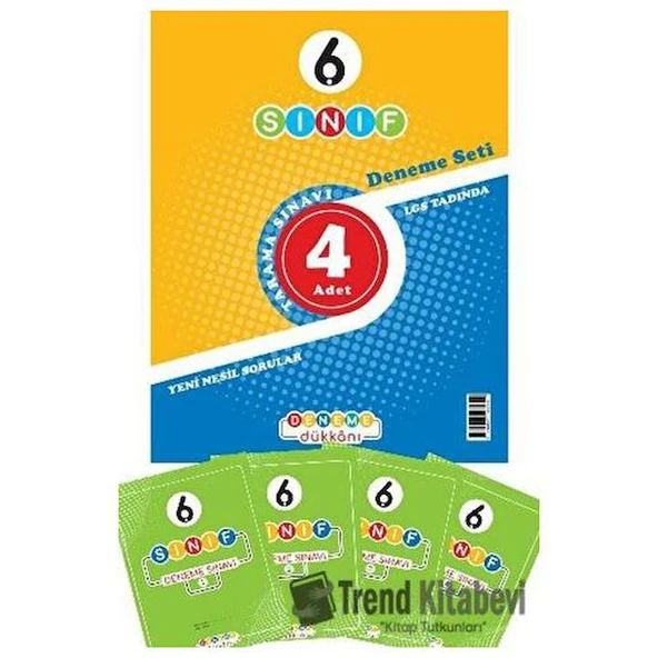 6. Sınıf 4lü Deneme Seti ürün görseli