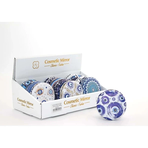 pilelistore Taşlı İstanbul Tasarımı El Aynası Kalın - Resim 2