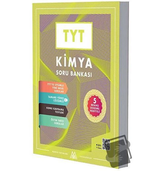 TYT Kimya Soru Bankası 5 Deneme Hediyeli-Video Çözümlü ürün görseli