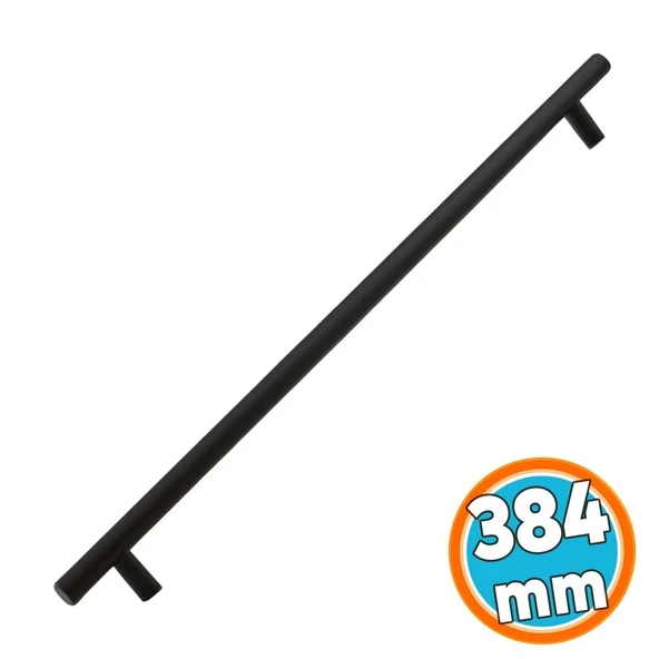 Mat Siyah Metal Kulp 384 mm 38.4 cm Mobilya Mutfak Çekmece Dolap Dolabı Kulpu Kulbu Kulplar ürün görseli