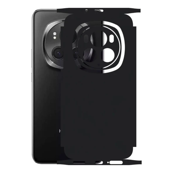 Honor Magic 6 Pro ile Uyumlu 360 Arka Kaplama Mat Siyah