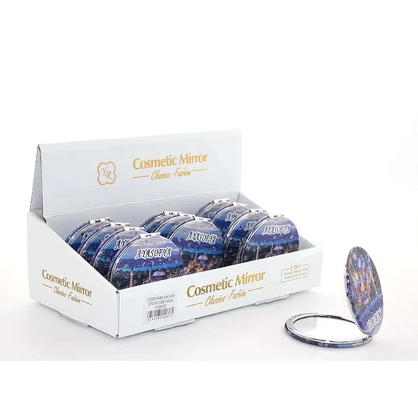 pilelistore Taşlı İstanbul Tasarımı El Aynası İnce - Resim 2