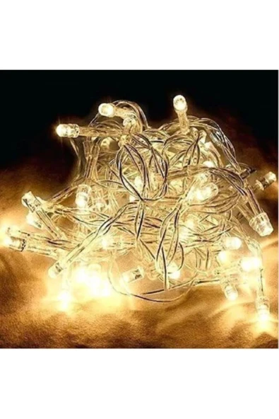 Dekoratif Özel Günlere Süsleme Fişli Şeffaf Kablolu Günışığı Peri Led Animasyonlu 100 Ledli 10 Metre - 3