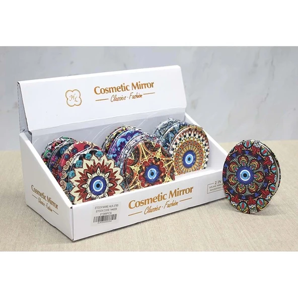 pilelistore Taşlı El Aynası Oval İnce - 2