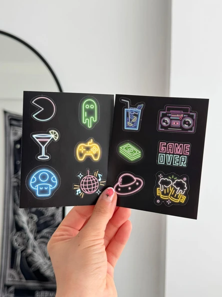 Glow Party Sheet 2li Sayfa Sticker