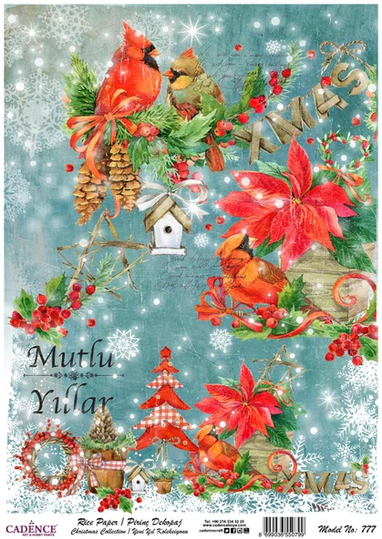 Cadence Pirinç Dekopaj Kağıdı Model - 777 ürün görseli