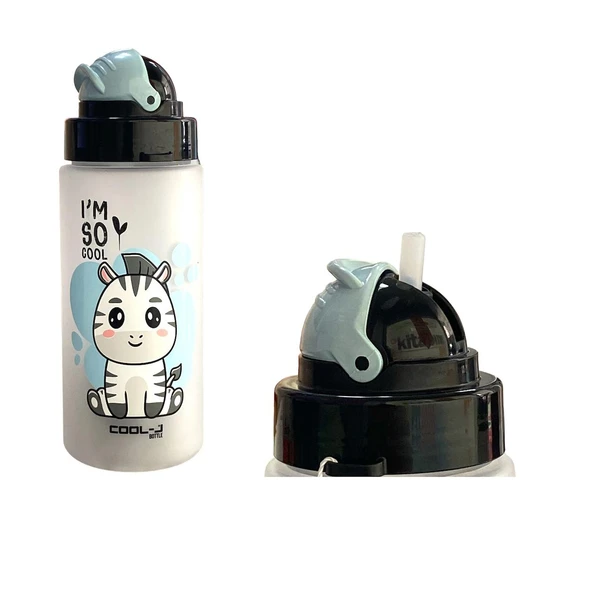 Gıpta Sablaj Desenli Nice Tritan Matara 500 Ml - Kaplan ürün görseli