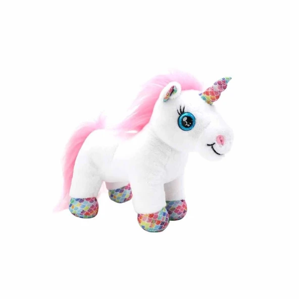10873 Cutekins Taşıma Çantalı Peluş Unicorn Lou Lou -NessiWorldman - Resim 3