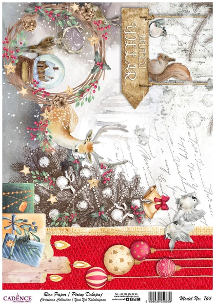 Cadence Pirinç Dekopaj Kağıdı Model - 764 ürün görseli