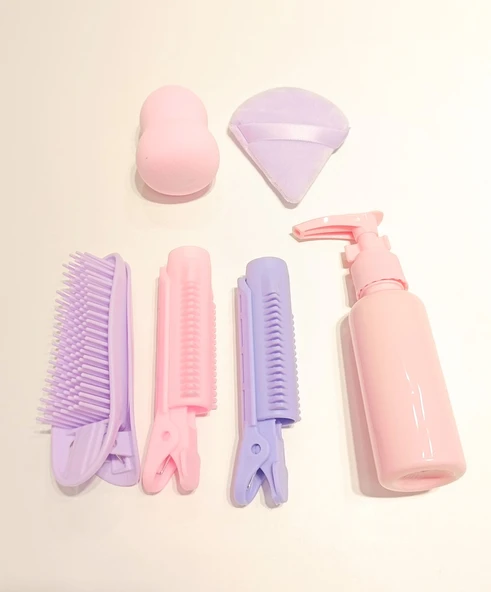 Monalisa Home Bigudi Sprey Kutu ve Makyaj Sünger Seti