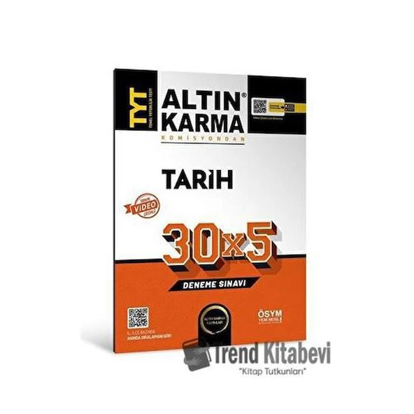 Altınkarma TYT Tarih 30x5 Deneme Sınavı 2023 ürün görseli