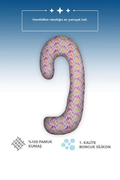 Hamile yastığı,sarılma yastığı aktivite yastığı pamuk kumaş (Pembe) - Resim 4