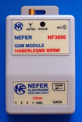 NEFER NF3620 Alarmı Haber Veren Sms Çağrı Atan Gsm Sim Kart lı 12Vdc Rapor Bilgi veren sim kartla çalışan ürün ürün görseli