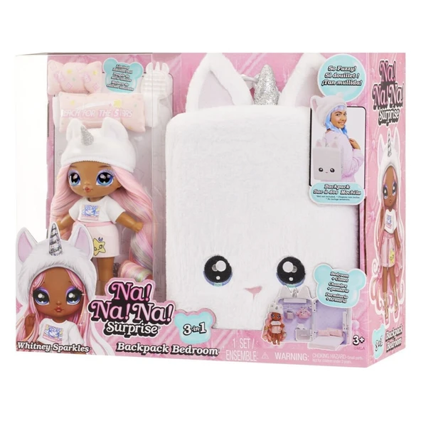 592365 NaNaNa Surprise 3ü1 Arada Büyük Sırt Çantalı Set - Whitney Sparkles ürün görseli