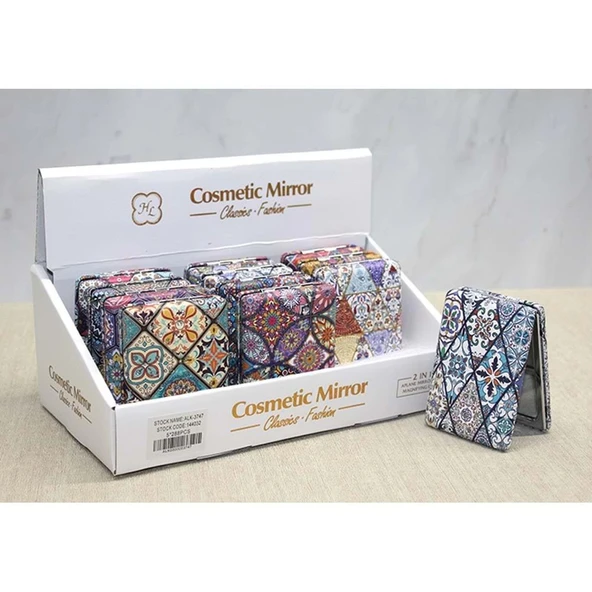 pilelistore Taşlı El Aynası Dikdörtgen Kalın ürün görseli 1