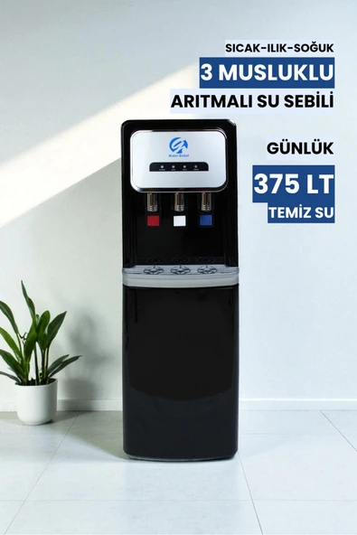 Arıtmalı Su Sebili 80 GPD RO - Sıcak, Ilık ve Soğuk Su - 3 Musluklu (Üreticiden) ürün görseli