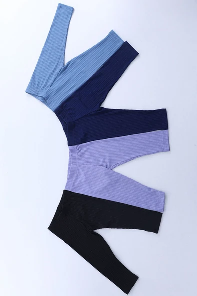 Kız Çocuk Mavi Fitilli TAYT - Resim 4