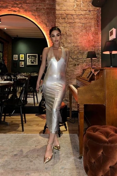 Felicia Sırt Dekolteli Elbise 2583-08 ürün görseli 1