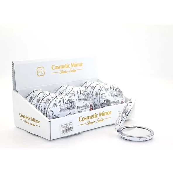 pilelistore Taşlı İstanbul Tasarımı El Aynası Kalın - 2