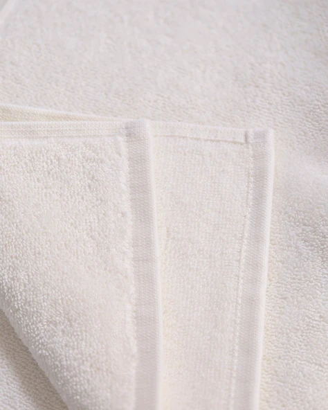 %100 Pamuk | Velune El & Yüz Havlusu | Kırık Beyaz | 50x85 | Otel Serisi - Resim 4