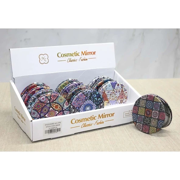 pilelistore Taşlı El Aynası Yuvarlak İnce ürün görseli 1