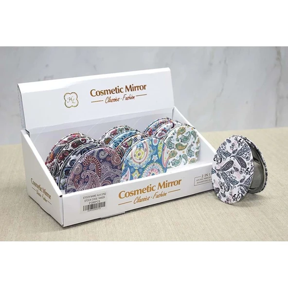 pilelistore Taşlı El Aynası Oval İnce