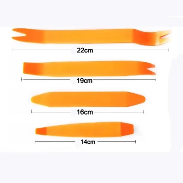 OTO MOTTO Oto Teyp Sökme Döşeme Trim Sökme Kapı Döşeme Trim Sökme Aparatı 4'lü Set - Resim 8