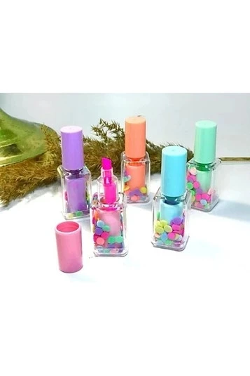 pilelistore 5 Li Mini Oje Şekilli Fosforlu Kalem ürün görseli