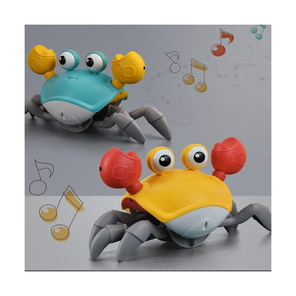 Şarjlı Müzikli Hareketli Oyuncak Yengeç Yürüme Yardımcısı Otomatik Sensörlü - Resim 4