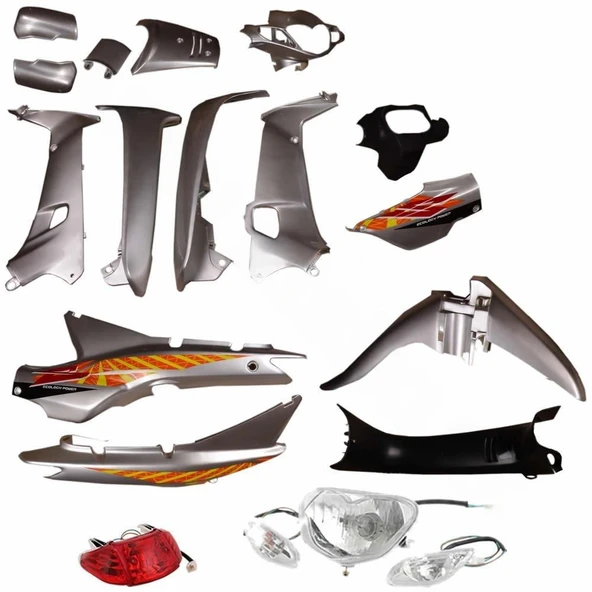 KAPORTA SET [GÜMÜŞ] [FAR+STOP+SİNYAL DAHİL] [KALIPSO - ÇELİK] CUB ürün görseli