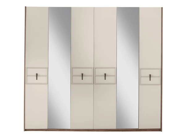 Ay Işığı 6 Kapaklı Aynalı Elbise Dolabı Gardrop 237x60x214 ürün görseli 1