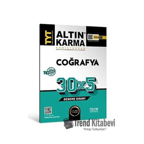 Altınkarma TYT Coğrafya 30X5 Deneme Sınavı 2023 ürün görseli