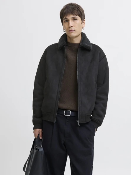 JACK JONES Erkek Yakası Kürklü Bomber Ceket 12282444 ürün görseli