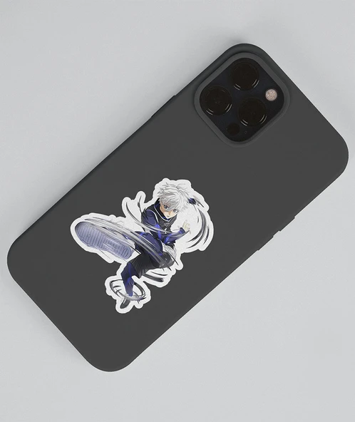 BlueLock-Nagi Seishiro-parlak kağıt -2li sticker set-telefon süsleme Blue Lock etiket - 5