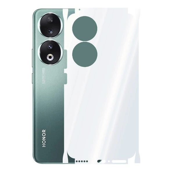 Honor 90 ile Uyumlu 360 Arka Kaplama   Şeffaf