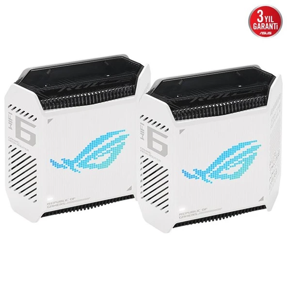 <![CDATA[ASUS ROG RAPTURE  GT6(W-2-PK) AX10000 ROUTER BEYAZ]]>