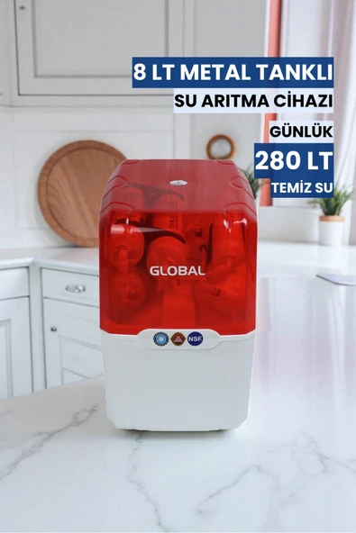 Su Arıtma Cihazı 8lt Kapalı Kasa | 5 Filtreli RO Sistem | Ters Ozmoz | (Üreticiden) ürün görseli