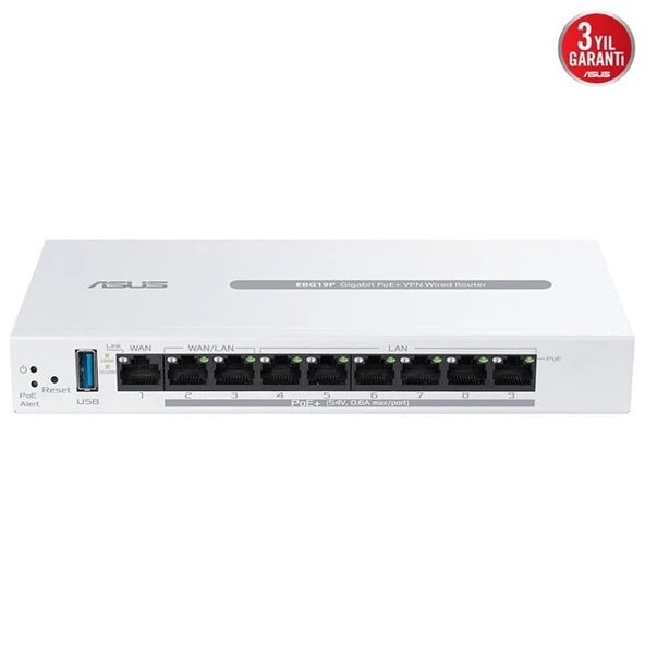 <![CDATA[ASUS 8port EXPERTWIFI EBG19P GIGABIT POE VPN ROUTER]]>