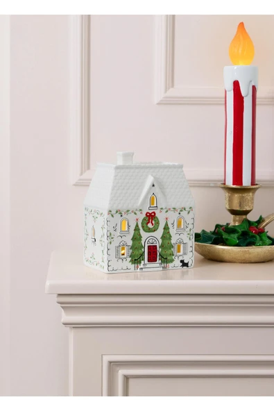 The Mia Dekoratif Led Işıklı Yılbaşı Mumu 18x17x38 cm SUS0223 - 5