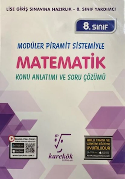 8. Sınıf Modüler Piramit Sistemiyle Matematik Konu Anlatımı ve Soru Çözümü / 9786257154949 ürün görseli