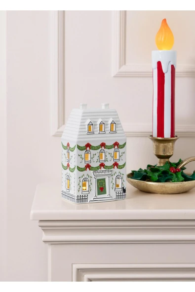 The Mia Dekoratif Led Işıklı Yılbaşı Mumu 18x17x38 cm SUS0223 - 8