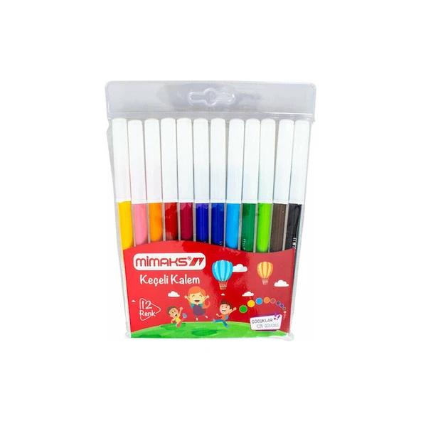 Mimaks 12 Renk Keçeli Kalem Fk-8912 ürün görseli