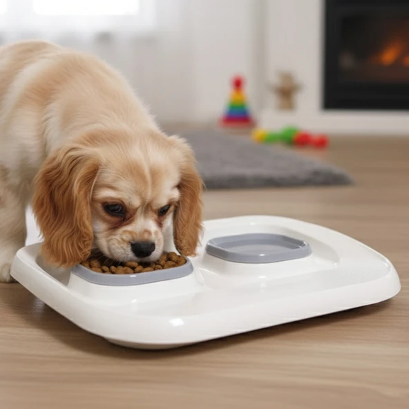 Periboia Mikopet Gri 2'si 1 Arada Mama Ve Su Kabı - 3