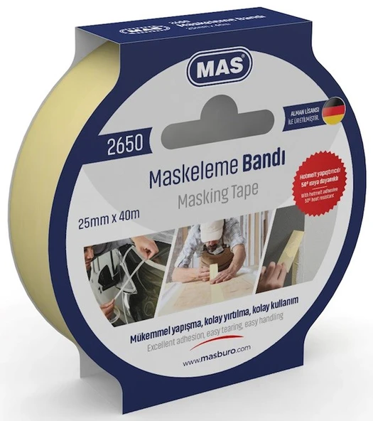 MAS MASKELEME BANDI 25MM X 40M 2650 ürün görseli