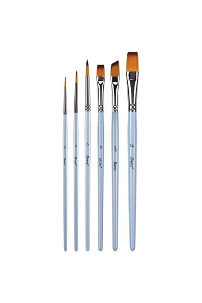 BRONS BR-2201 SENTETİK KIL FIRÇA SETİ SET-2  6'LI ürün görseli