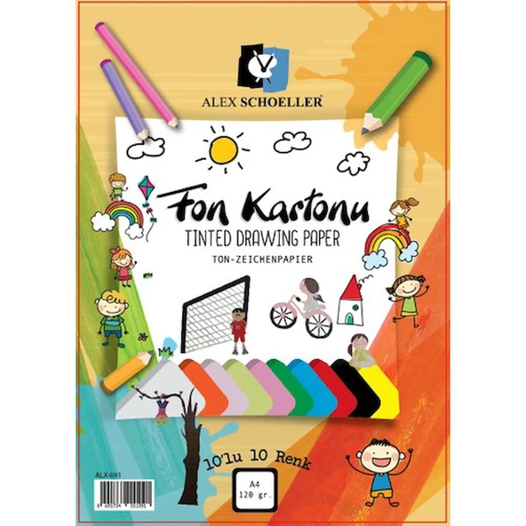 Alex Schoeller Fon Kartonu A4 10 Lu Poşet ürün görseli